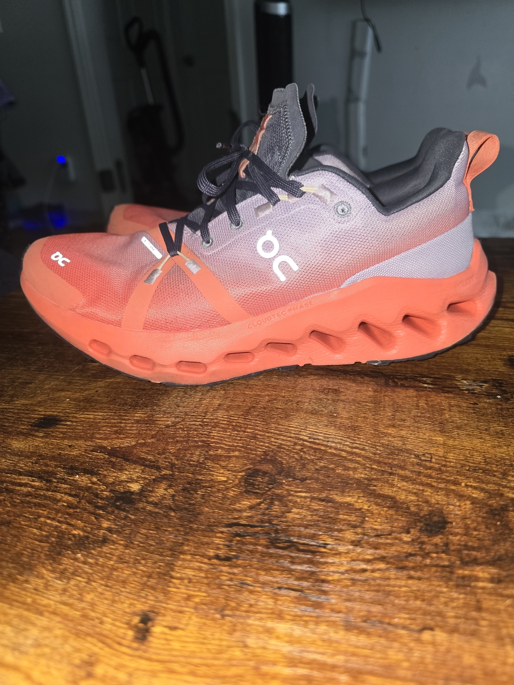🧡 OnCloud Running Coral & Lavender Sneakers • Women’s 8
